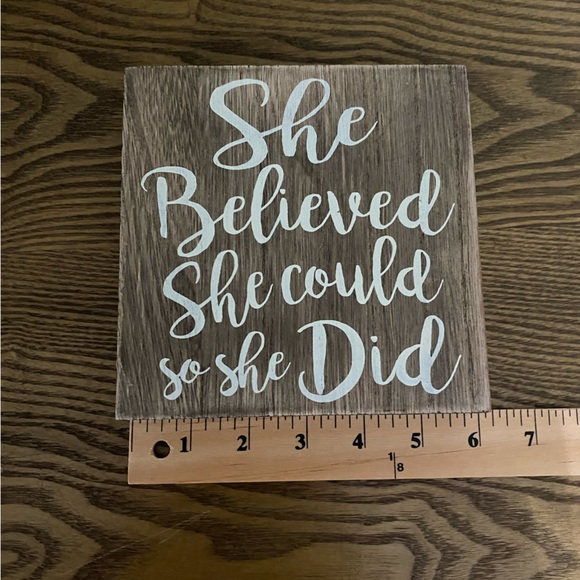 Wood Home Quote Block- Home Decor - Picture 3 of 9